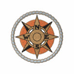 Compass with rope embroidered shirts