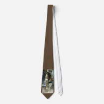 Compassion by William Bouguereau 1896 on Brown Neck Tie
