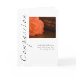 Compassion Rose & Book Greeting Card