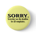 Complaints Deadline buttons