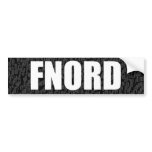 Completely Blank Bumper Sticker (fnord) bumper stickers