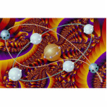 Complex orbits in orange photo photo sculptures
