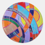 Composition #15 by Michael Moffa Round Sticker