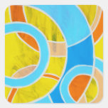 Composition #23 by Michael Moffa Square Stickers