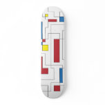 Composition of Red, Yellow, & Blue skateboards