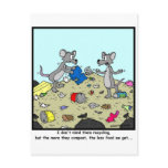 Composting is bad postcards