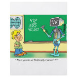 Computer Cartoon Robot in classroom flyers