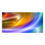Computer Digital Abstract Custom Photo Card
