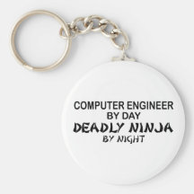Computer Engineer Deadly Ninja Key Chain