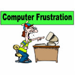 Computer Frustration photo sculptures