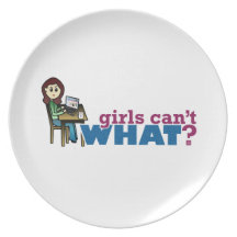 Computer Girl - Light Party Plates