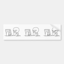 Computer Guy Meme‏ - Bumper Sticker