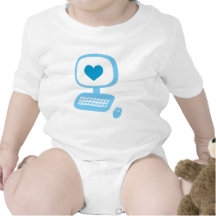 Computer Heart Infant T-Shirt