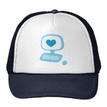 Computer Heart Trucker Hat