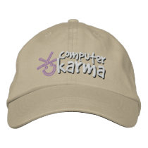 Computer Karma Hat Embroidered Baseball Cap