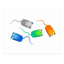 Computer Mice Post Cards