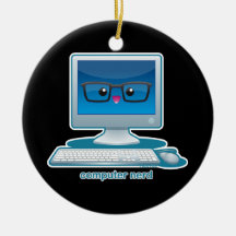Computer Nerd Ornaments
