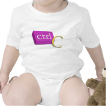 Computer Nerd Twin Baby 1 of 2 (ctrl C) Onsies
