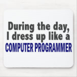 Computer Programmer During The Day mousepads