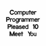 Computer Programmer embroidered shirts