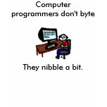 Computer programmers don't byte t-shirts