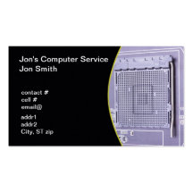Computer repair business card template
