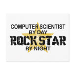 Computer Scientist Rock Star postcards
