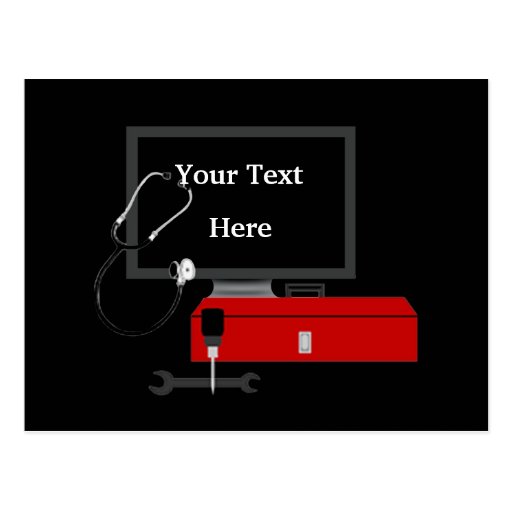 Computer Technician Repair Service Postcard