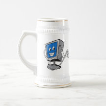Computer TV Monitor With Doctor Stethoscope Coffee Mug