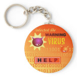 Computer Virus keychains