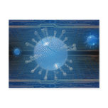 Computer virus postcard