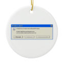 COMPUTER WARNING ornaments