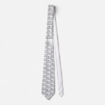 Computer White Keyboard Tie