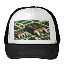 Computers Chips Circuits Mesh Hat