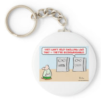computers smell biodegradable key chain