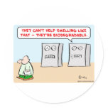 computers smell biodegradable stickers