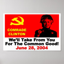 Comrade Clinton Poster