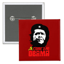 Comrade Obama Pin