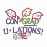 Con-grad-u-lations embroidered shirts