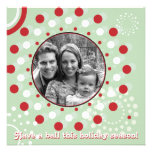 Concentric Circle Holiday Greetings Personalised Invitation