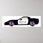 Concept Police Car - Add Your Own Text or Image Print