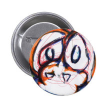 Concerned Simian Pinback Buttons