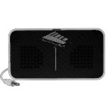 Concert Bells on Stand BW Graphic Image Mp3 Speaker