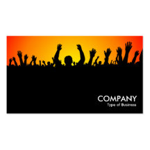 Concert - Black, Yellow & Red Business Card
