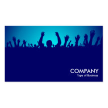 Concert - Dk Blue & Cyan Business Card