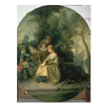 Concert in the Park, 1725 Post Card