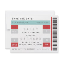 Concert Ticket Save the Date