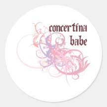 Concertina Babe Sticker