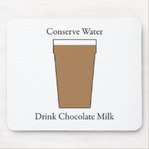 Concerve Water Drink Chocolate Milk Mousepad