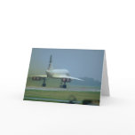 Concorde takes off, full afterburner cards